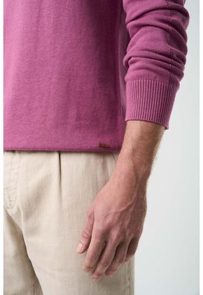 Sweater Tejido En Algodón Para Hombre Manga Ranglan Sweater Tejido En Algodón Para Hombre Manga Ranglan Mora XXL VÉLEZ