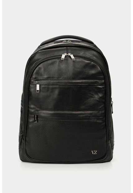 Morral Water Resistant De Cuero Liso Para Hombre Multifuncional Negro