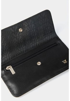 Billetera Porta Chequera Humanista De Cuero Para Mujer Básica Negro Billetera Porta Chequera Humanista De Cuero Para Mujer Básica Negro Vélez