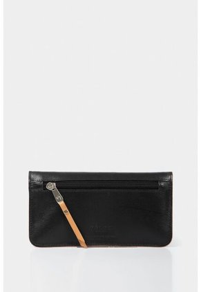 Billetera Porta Chequera Humanista De Cuero Para Mujer Básica Negro Billetera Porta Chequera Humanista De Cuero Para Mujer Básica Negro Vélez