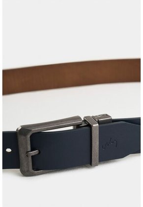 Cinturón Doble Faz Dobra De Cuero Para Hombre Vintage Cinturón Doble Faz Dobra De Cuero Para Hombre Vintage Azul Oscuro 44 VÉLEZ