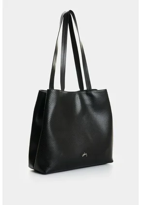 Shopping Munai En Cuero Grabado Para Mujer Shopping Munai En Cuero Grabado Para Mujer Negro VÉLEZ