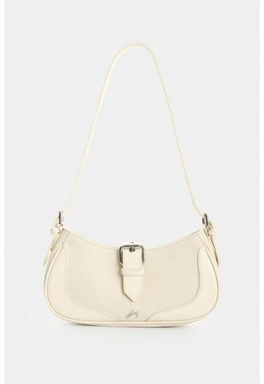 Bowling En Lona Y Cuero Para Mujer Nácar Bowling En Lona Y Cuero Para Mujer Nácar Blanco VÉLEZ