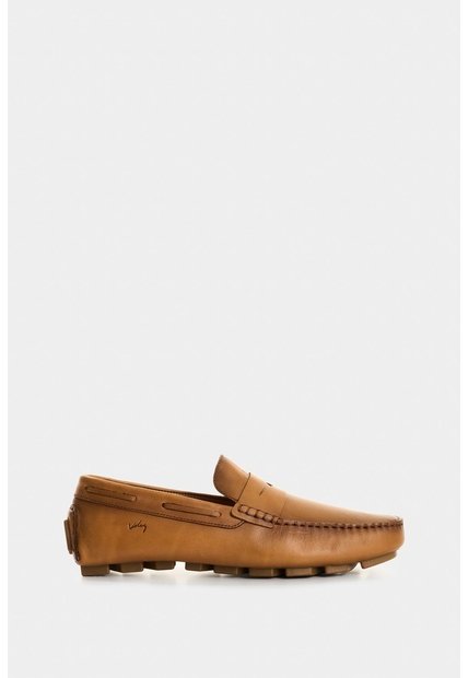 Mocasines Oporto De Cuero Para Hombre Efecto Tamponado Mocasines Oporto De Cuero Para Hombre Efecto Tamponado Miel 39 VÉLEZ