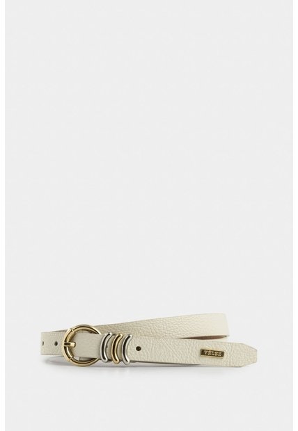 Cinturón Unifaz De Cuero Para Mujer Puntera Hexagonal Cinturón Unifaz De Cuero Para Mujer Puntera Hexagonal Blanco S VÉLEZ