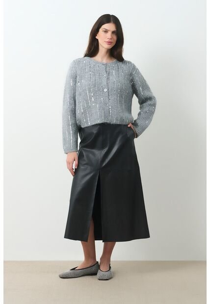 Cardigan Tejido Para Mujer Aurelia Cardigan Tejido Para Mujer Aurelia Gris M VÉLEZ