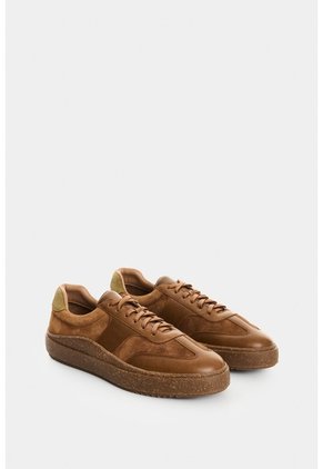 Tenis En Cuero Para Hombre Clima Nacar Tenis En Cuero Para Hombre Clima Nacar Miel 44 VÉLEZ