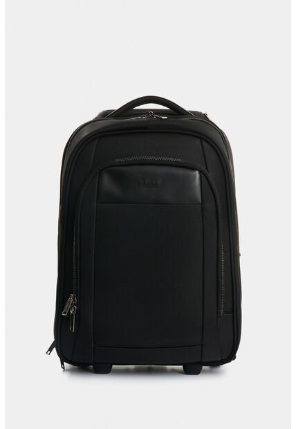 Morral Arezzo En Lona Para Hombre Detalle Cuero Morral Arezzo En Lona Para Hombre Detalle Cuero Negro VÉLEZ