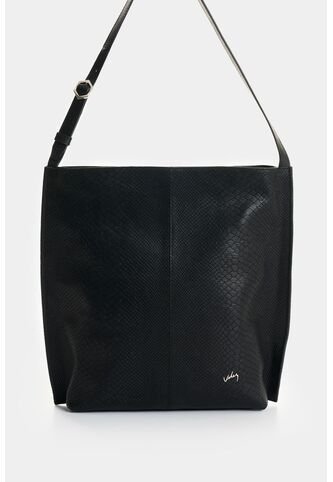 Shopping De Cuero Grabado Para Mujer Calafate 2 Shopping De Cuero Grabado Para Mujer Calafate 2 Negro VÉLEZ Vélez