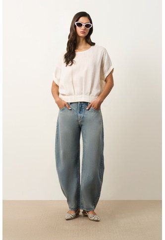 Camisa Manga Corta Para Mujer Sereno Camisa Manga Corta Para Mujer Sereno Crema L VÉLEZ Vélez