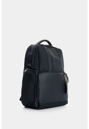Morral Security De Lona Para Hombre Detalles En Cuero Morral Security De Lona Para Hombre Detalles En Cuero Azul Oscuro VÉLEZ