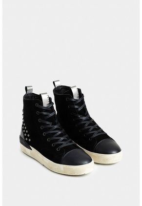 Tenis Bota En Cuero Gamuza Para Mujer Paraíso Tenis Bota En Cuero Gamuza Para Mujer Paraíso Negro 35 VÉLEZ