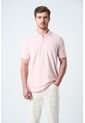 Polo Para Hombre Semi Fit Detalle Jacquard Polo Para Hombre Semi Fit Detalle Jacquard Rosado XXL VÉLEZ de Vélez