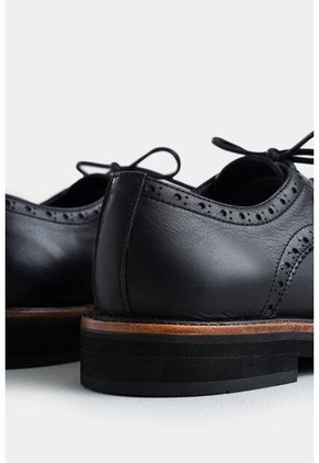 Zapatos Cordón Brogue De Cuero Para Hombre Cortes Tradicionales Zapatos Cordón Brogue De Cuero Para Hombre Cortes Tradicionales Negro 44 Vélez