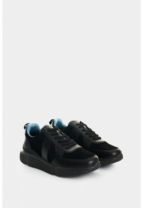 Tenis En Cuero Para Hombre Halo 2 Tenis En Cuero Para Hombre Halo 2 Negro 45 VÉLEZ