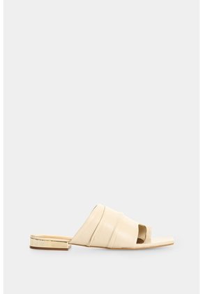 Sandalia Plana En Cuero Para Mujer Xinca Sandalia Plana En Cuero Para Mujer Xinca Crema 35 VÉLEZ