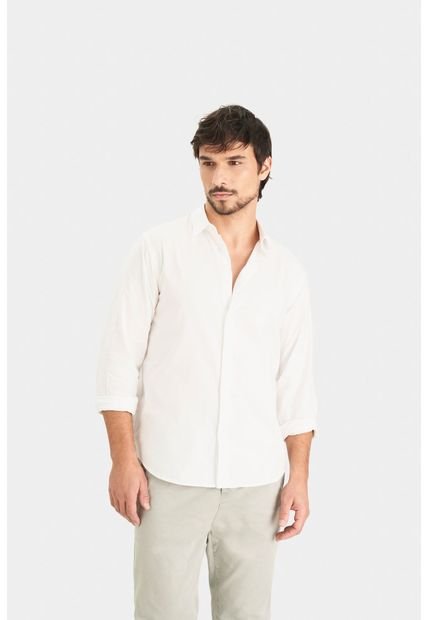 Camisa Oxford Manga Larga Calagua Para Hombre Semifitted Camisa Oxford Manga Larga Calagua Para Hombre Semifitted Blanco S Vélez