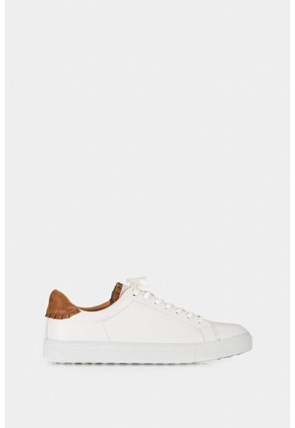 Tenis Casual De Cuero Combinados Tenis Casual De Cuero Combinados Blanco 37 VÉLEZ