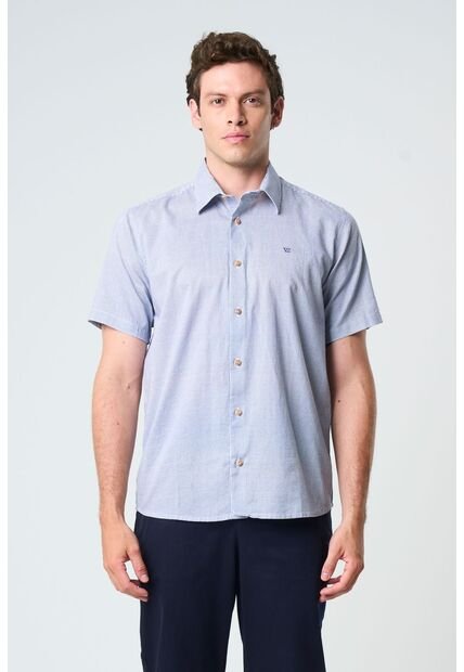 Camisa Manga Corta Enif Para Hombre Silueta Clásica Camisa Manga Corta Enif Para Hombre Silueta Clásica Azul Oscuro L VÉLEZ