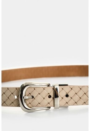 Cinturón Doble Faz De Cuero Para Mujer Thalassa Cinturón Doble Faz De Cuero Para Mujer Thalassa Arena M VÉLEZ