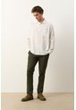 Camisa Semi-fitted Manga Larga Para Hombre Memoria Camisa Semi-fitted Manga Larga Para Hombre Memoria Crema L VÉLEZ de Vélez