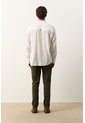 Camisa Semi-fitted Manga Larga Para Hombre Memoria Camisa Semi-fitted Manga Larga Para Hombre Memoria Crema L VÉLEZ de Vélez