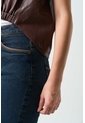 Camisa Iris De Cuero Para Mujer Elástico Delantero Camisa Iris De Cuero Para Mujer Elástico Delantero Cafe L VÉLEZ de Vélez