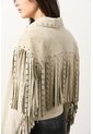 Chaqueta Trucker De Gamuza Con Flecos Para Mujer Dakota Chaqueta Trucker De Gamuza Con Flecos Para Mujer Dakota Arena L VÉLEZ de Vélez