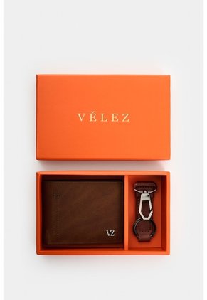 Kit Billetera + Llavero De Cuero Para Hombre Brand 2 Kit Billetera + Llavero De Cuero Para Hombre Brand 2 Brandy VÉLEZ