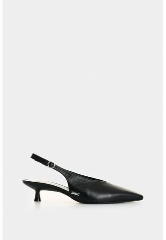 Tacón Cerrado Destalonado De Cuero Para Mujer Ica Tacón Cerrado Destalonado De Cuero Para Mujer Ica Negro 35 VÉLEZ Vélez