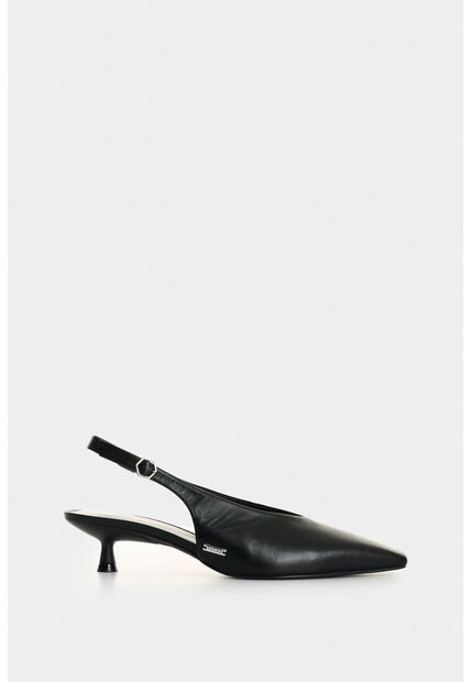 Tacón Cerrado Destalonado De Cuero Para Mujer Ica Tacón Cerrado Destalonado De Cuero Para Mujer Ica Negro 35 VÉLEZ