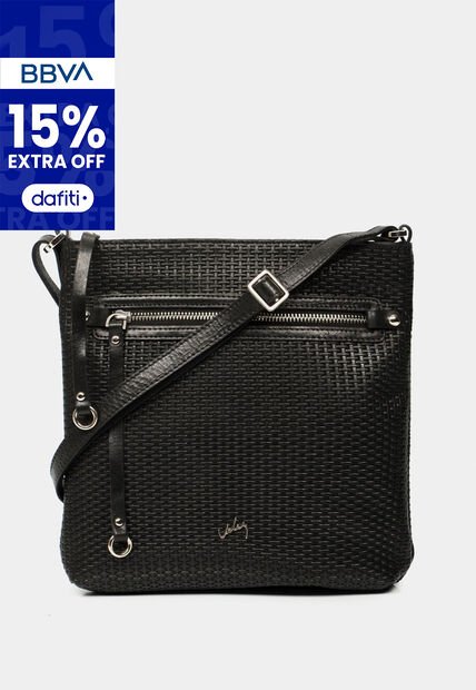 Manos Libres Basic De Cuero Para Mujer Grabado Placa Tejido Manos Libres Basic De Cuero Para Mujer Grabado Placa Tejido Negro VÉLEZ