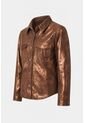 Chaqueta De Cuero Gamuzado Para Mujer Glass Chaqueta De Cuero Gamuzado Para Mujer Glass Bronce S VÉLEZ de Vélez