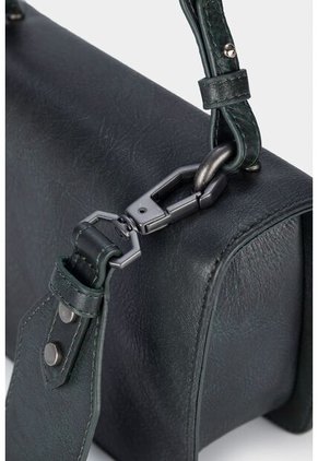 Manos Libres Mini Lisa De Cuero Con Efecto Artesanal Para Mujer Manos Libres Mini Lisa De Cuero Con Efecto Artesanal Para Mujer Verde Vélez