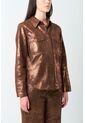 Chaqueta De Cuero Gamuzado Para Mujer Glass Chaqueta De Cuero Gamuzado Para Mujer Glass Bronce S VÉLEZ de Vélez