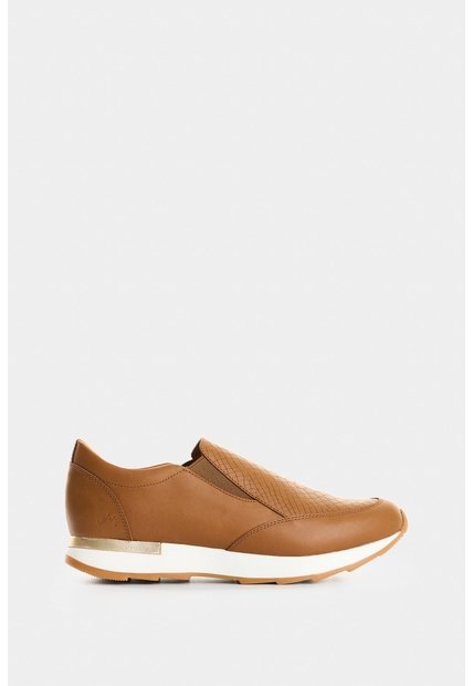 Mocasines De Cuero Grabado Para Mujer Zippa 2 Mocasines De Cuero Grabado Para Mujer Zippa 2 Miel 41 VÉLEZ
