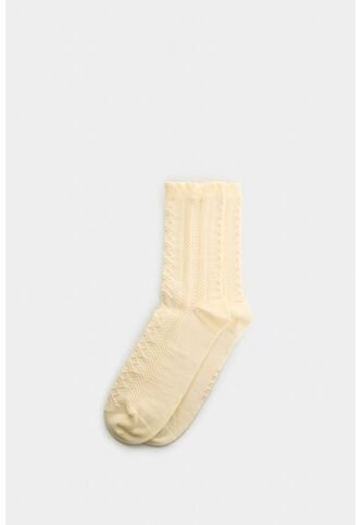 Calcetines Largos Tejidos Para Mujer Bruma Calcetines Largos Tejidos Para Mujer Bruma Crema XS VÉLEZ Vélez