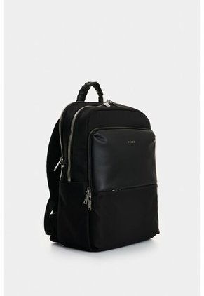 Morral Marfilo De Cuero Y Nylon Para Mujer Manija Trenzada Morral Marfilo De Cuero Y Nylon Para Mujer Manija Trenzada Negro VÉLEZ