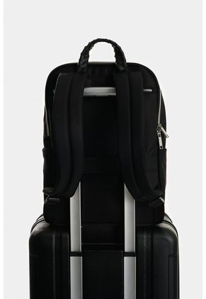 Morral Marfilo De Cuero Y Nylon Para Mujer Manija Trenzada Morral Marfilo De Cuero Y Nylon Para Mujer Manija Trenzada Negro VÉLEZ