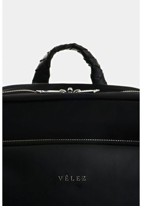 Morral Marfilo De Cuero Y Nylon Para Mujer Manija Trenzada Morral Marfilo De Cuero Y Nylon Para Mujer Manija Trenzada Negro VÉLEZ