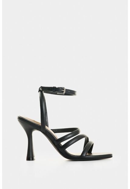 Sandalia Tacón Thaila De Cuero Para Mujer Dima Ovalada Sandalia Tacón Thaila De Cuero Para Mujer Dima Ovalada Negro 34 VÉLEZ