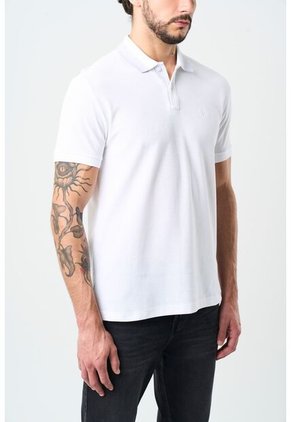 Polo Manga Corta En Algodón Para Hombre Oroa Polo Manga Corta En Algodón Para Hombre Oroa Blanco XXL VÉLEZ
