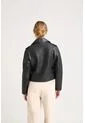 Chaqueta Claire Tejida De Cuero Para Mujer Silueta Biker Chaqueta Claire Tejida De Cuero Para Mujer Silueta Biker Negro XL VÉLEZ de Vélez