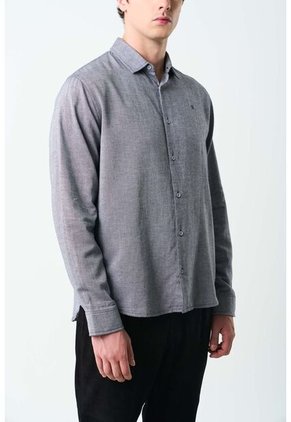 Camisa Oxford Manga Larga Calagua Para Hombre Semifitted Camisa Oxford Manga Larga Calagua Para Hombre Semifitted Negro L VÉLEZ