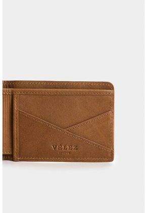 Billetera De Cuero Para Hombre Coral Billetera De Cuero Para Hombre Coral Miel VÉLEZ
