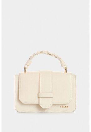 Manos Libres Garniel De Cuero Para Mujer Manija Tejida Manos Libres Garniel De Cuero Para Mujer Manija Tejida Blanco VÉLEZ