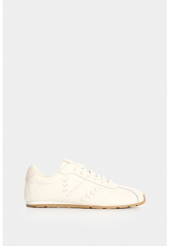 Tenis En Cuero Para Mujer Savanna Grain Stitch Tenis En Cuero Para Mujer Savanna Grain Stitch Blanco 39 VÉLEZ Vélez
