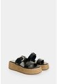 Sandalia Plataforma En Cuero Y Yute Para Mujer Ikal Sandalia Plataforma En Cuero Y Yute Para Mujer Ikal Negro 41 VÉLEZ de Vélez
