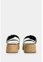 Sandalia Plataforma En Cuero Y Yute Para Mujer Ikal Sandalia Plataforma En Cuero Y Yute Para Mujer Ikal Negro 41 VÉLEZ de Vélez