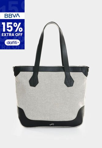 Shopping En Lona Y Cuero Para Mujer Aurelia Shopping En Lona Y Cuero Para Mujer Aurelia Arena VÉLEZ Vélez